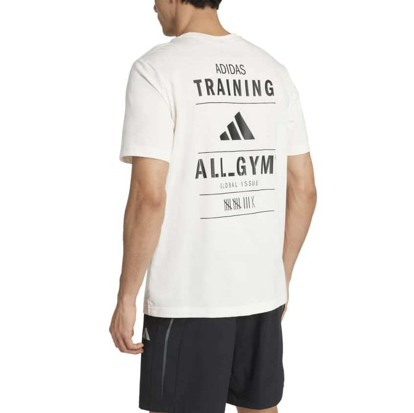 Adidas Camiseta JM8976 M ALL GYM Chalk White Poliester -2-
